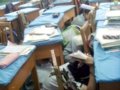 [图文]我校北校区举办了“预防地震紧急疏散演练”